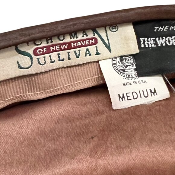 Vintage Schuman Sullivan Newsboy Cap 100% Pure Wool Medium Houndstooth Pattern M - Picture 2 of 5